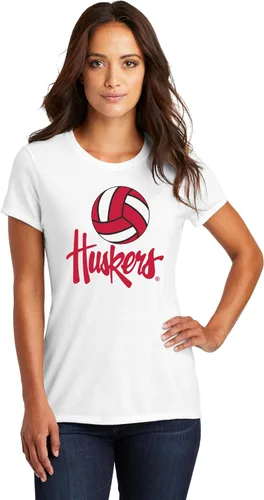 Vista 32 de CornBorn Elige tu diseño: camisetas prémium de voleibol de Nebraska para mujer
