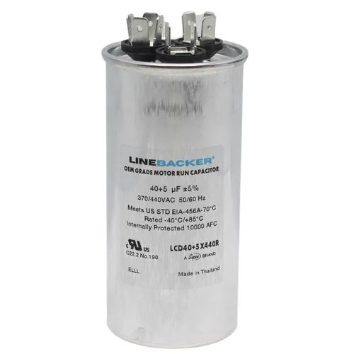 Vista 10 de HVAC Genius - Condensador de 5 condensadores MFD de 370 o 440 VCA 5uf de funcionamiento ovalado para motor de ventilador, condensador de soplador
