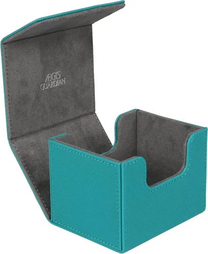 Vista 12 de AEGIS GUARDIAN Commander - Caja mágica de cubierta para CCG TCG con capacidad para más de 100 tarjetas con mangas, caja de cuero para tarjetas 1-1