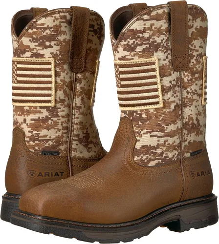 Vista 7 de Ariat Workhog Patriot - Botas de trabajo con punta de acero para hombre