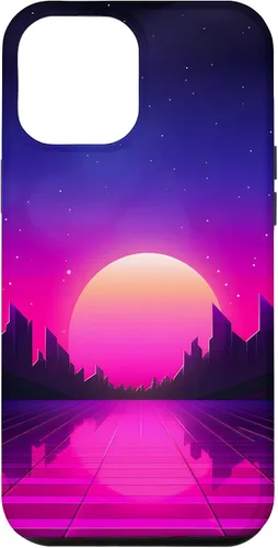 Vista 26 de Retrowave Vaporwave Synthwave 80s Style Case for iPhone 17