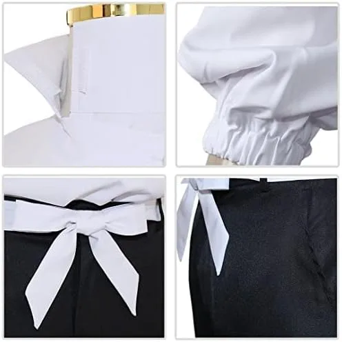 Vista 4 de Metesbonw Yuta Okkotsu Cosplay Shirt Yuta Cosplay Jujutsu Cosplay White School Halloween Outfit for Men