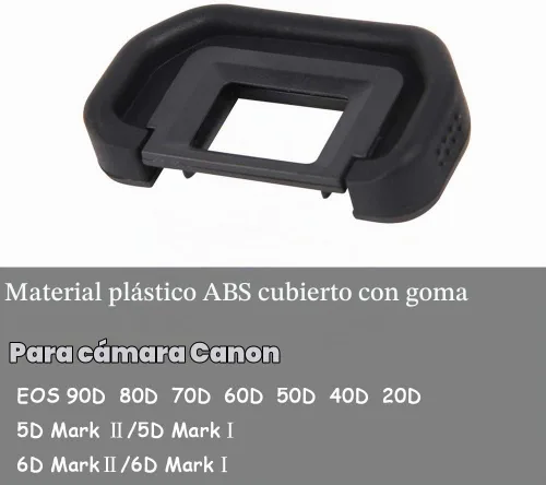 Vista 3 de 90D EB Visor ocular ocular para Canon EOS 90D/80D/70D/60D/50D/40D/20D/5D Mark ⅡI/6D MarkⅡI/6D MarkⅡI/Cámara digital [2 paquetes], repuesto ocular
