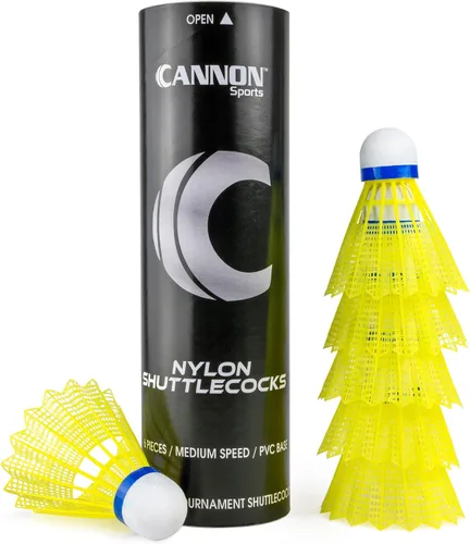 Vista 7 de Cannon Sports Volantes de bádminton – Pájaros de bádminton de nailon de velocidad media – Volantes de plástico duradero para bádminton en interiores