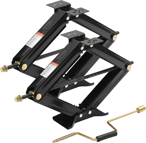 Vista 11 de Estabilizador de Gato de Tijera para RV 6500lb Trabajo Pesado 24" Estabilizador de Remolque RV Gato de Tijera Nivelador para Remolque Camper