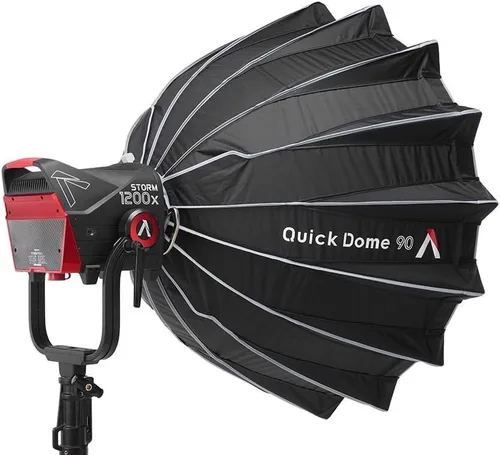 Vista 3 de Aputure Light Dome Quick Dome 90 Softbox, 90cm (3 pies) Softbox Circular Bowens Mount con Diseño de Liberación Rápida, Incluye Difusión, Rejilla