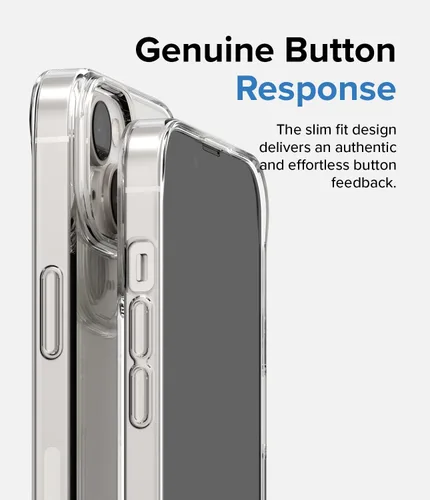Vista 8 de Ringke Air - Funda delgada pero resistente, compatible con iPhone 14 de 6.1 pulgadas, transparente, flexible, ligera, delgada, transparente