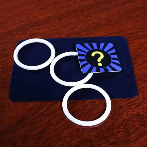 Vista 2 de SUMAG Deluxe Vanishing Coin in Rings Trucos de magia Moneda desaparecer Aparecer Magia Cerrar Ilusiones Calle Trucos Mentalismo Prop