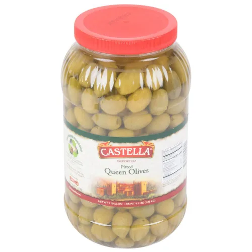 Vista 2 de Castella Aceitunas Queen sin hueso de 1 galón