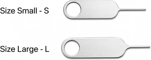 Vista 3 de Paquete de 2 herramientas de extracción de tarjeta SIM, pin eyector SIM para iPhone, Samsung, Google Pixel, herramienta de expulsión de bandeja SIM