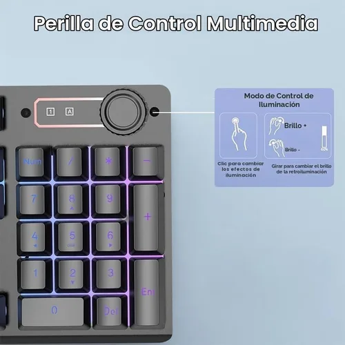 Vista 3 de NPET S21PRO Wireless Gaming Keyboard & Mouse Combo for PC Gamers