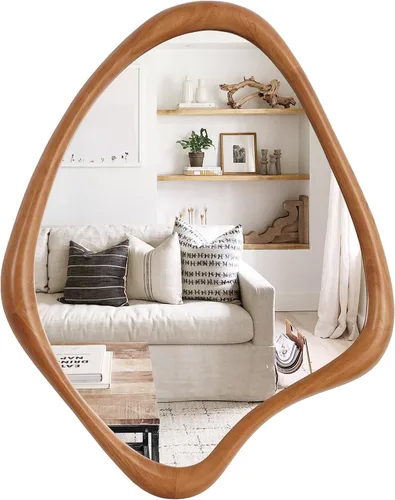 Vista 12 de WallBeyond Espejo asimétrico, espejo de pared irregular, espejos de pared decorativos para dormitorio, sala de estar, entrada, pasillo, espejo