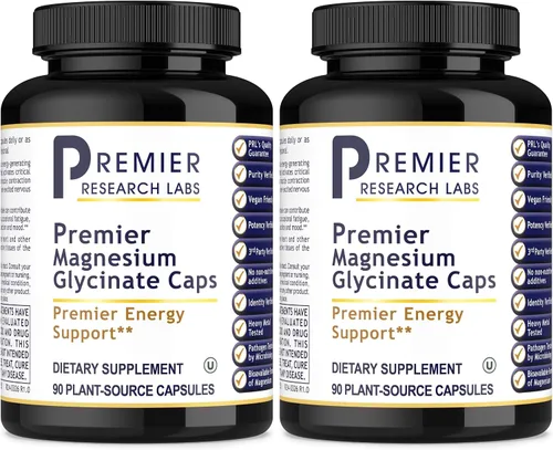 Vista 8 de Premier Research Labs Suplemento de glicinato de magnesio, magnesio puro, alta absorción, apoya la calidad del sueño, quelado, vegano, probado por