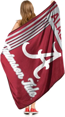 Vista 3 de Alabama Crimson Tide - Manta tipo throw de 46" x 60" pulgadas con licencia oficial de la NCAA - Manta de lana polar súper suave y liviana