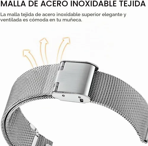 Vista 4 de Compatible con Redmi Watch 2 Lite, correa de repuesto de metal de acero inoxidable compatible con Xiaomi Mi Watch Lite 2 Smart Watch Negro