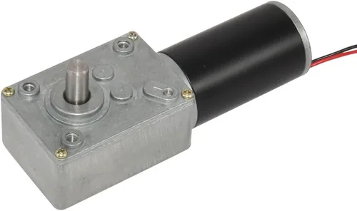 Vista 2 de Pequeño motor de engranaje helicoidal reversible de 35 RPM DC de alto par de 12 voltios para reemplazo de impulsión de barbacoa
