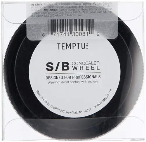 Vista 3 de TEMPTU Rueda de color a base de silicona S/B 5 tonos para una cobertura ligera, perfecta y uniforme. Multiusos, se puede aplicar con cepillo
