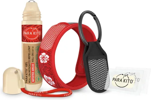 Vista 11 de PARA'KITO Paquete repelente de mosquitos – 1 roll-on 1 pulsera 1 clip (roll-on + azul + camuflaje)