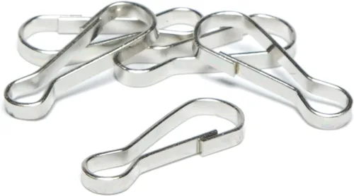 Vista 3 de Cousin Jewelry Basics - Gancho para cordón, plateado, 50 piezas