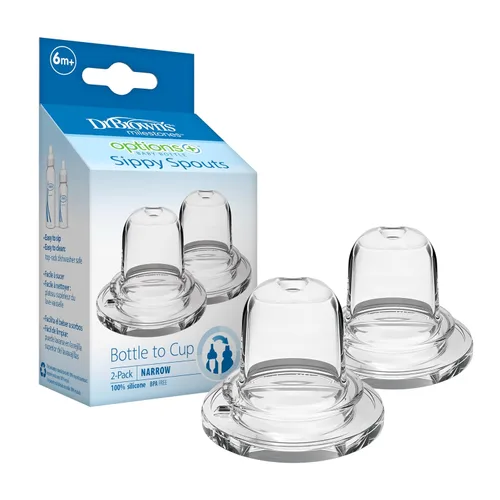 Vista 8 de Dr. Brown's Milestones Options+ Boquillas para sorber estrechas, 19.7 ft+