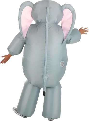 Vista 6 de Disfraz inflable de elefante para adultos