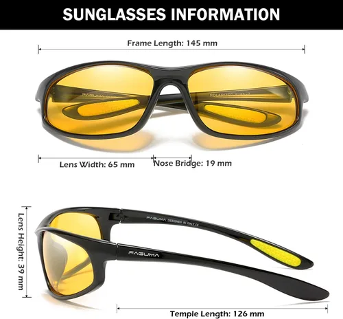 Vista 25 de Gafas de sol deportivas polarizadas para hombres, ciclismo, conducción, pesca, protección UV400