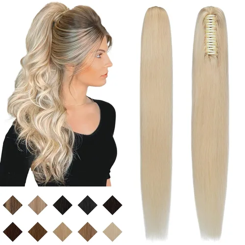 Vista 15 de SEGO - Extensión de cola de caballo de cabello humano con pinza de 14