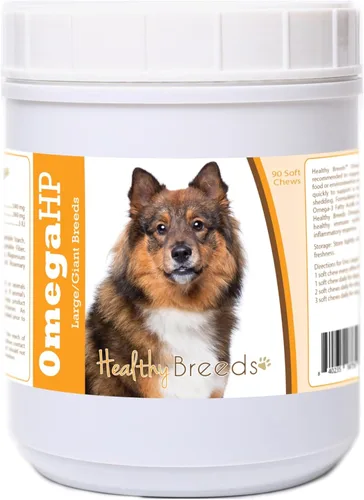 Vista 108 de Healthy Breeds Affenpinscher Omega HP - Masticables suaves para piel y pelaje, 60