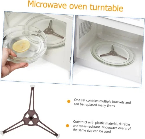 Vista 4 de Plato giratorio para horno de microondas, plato giratorio de microondas, plato giratorio, plato giratorio para microondas, piezas de repuesto