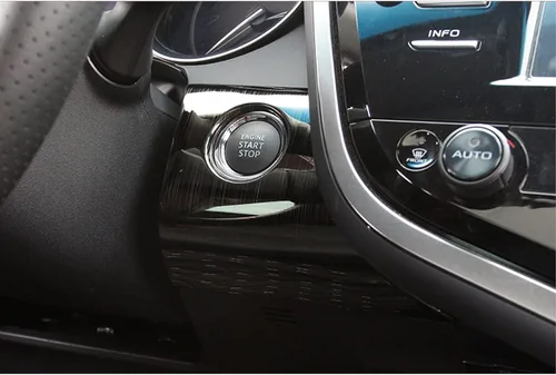 Vista 7 de Xotic Tech - Cubierta del marco del botón de arranque del motor, accesorios interiores, compatible con Toyota Camry 2018-2024