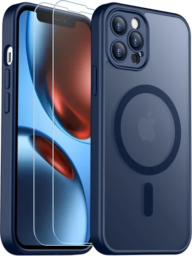 Vista 92 de SPIDERCASE Funda magnética translúcida diseñada para iPhone 11, con 2 protectores de pantalla de vidrio templado, antihuellas, para iPhone 11 de 6.1