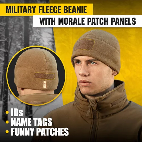 Vista 2 de M-Tac Gorra táctica de lana para reloj - Gorro de invierno Elite - Panel de parches