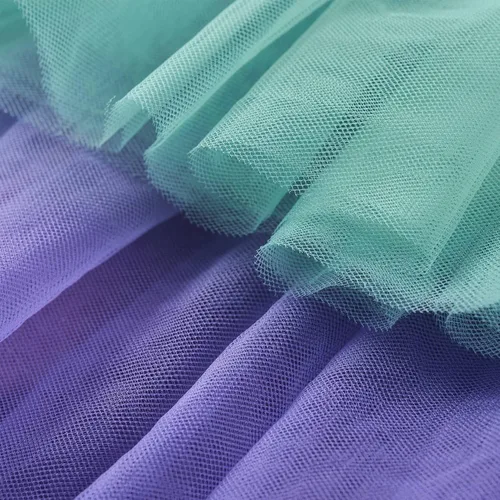 Vista 6 de Vestido tutú de tul para niña vestido de tutú sin mangas vestido de princesa con diadema de flores
