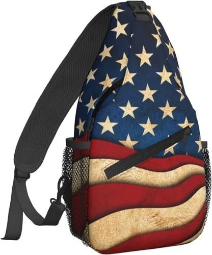 Vista 10 de Famame Mochila bandolera para el pecho, bolsa de hombro, gimnasio, ciclismo, viajes, senderismo, mochila para hombres y mujeres.., MultiColor1