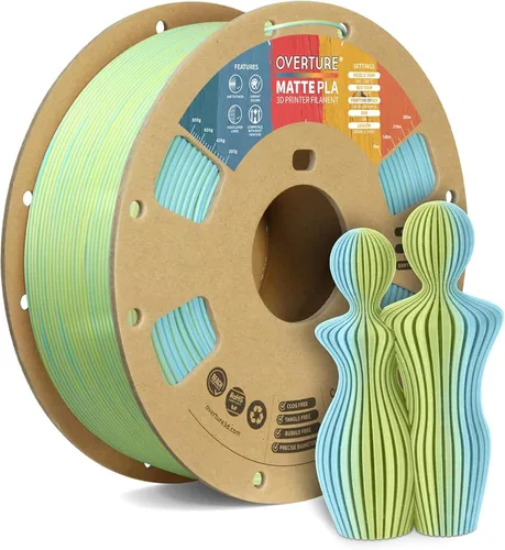 Vista 52 de OVERTURE Matte PLA Filament 1.75mm 1kg for FDM 3D Printer (Baby Pink)