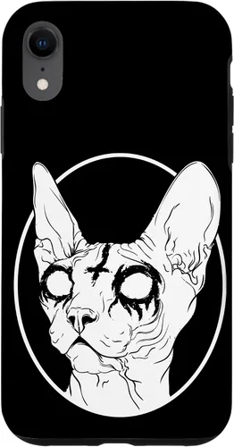Vista 25 de Black Metal Sphynx Cat Pastel Goth and Death Metal Case for iPhone 17