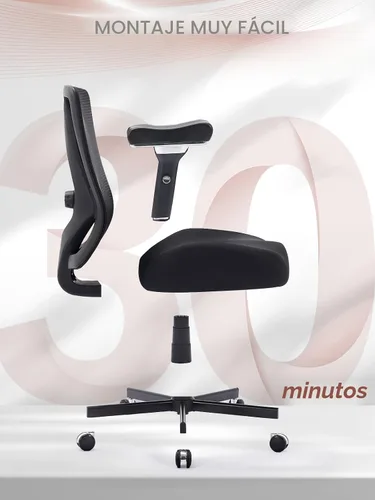 Vista 9 de Silla de oficina grande y alta de 700 libras, silla de escritorio ergonómica con cojín grueso de ancho, silla de oficina de malla ejecutiva