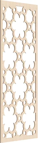 Vista 148 de 9 3/8"W x 24 3/8"H x 1/4"T Southgate Decorativos Paneles De Pared De Madera Calado, Abedul