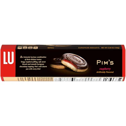 Vista 14 de Lu Petit Ecolier - Galletas europeas de chocolate con frambuesa, 5.29 onzas