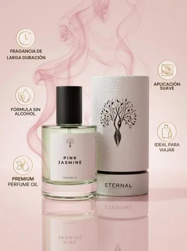 Vista 3 de Eternal perfume oils Perfume de jazmín rosa para hombres de larga duración Eau de Parfum perfume de mujer sin alcohol Perfumes de lujo unisex