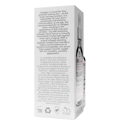 Vista 3 de Suero facial de colágeno apretado, firme y suave con péptido de colágeno y té verde, fórmula facial avanzada de reparación de colágeno
