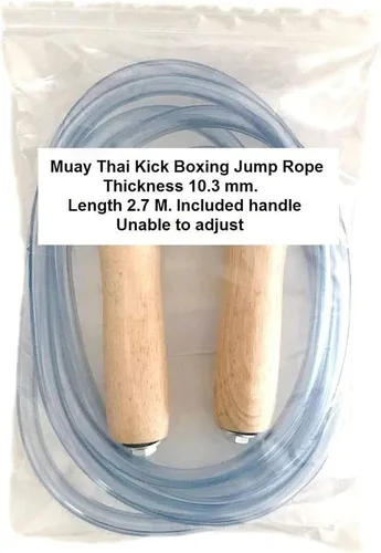 Vista 4 de Muay Thai Kick Boxing Gear Mma Salto Plástico Salto Cuerda 10,3 Mm