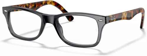 Vista 20 de Ray-Ban unisex-adult Rx5228 Square Prescription Eyeglass Frames Negro sobre textura camuflaje/lente de demostración