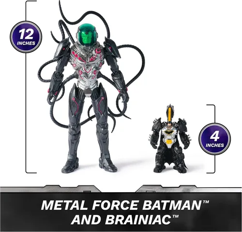 Vista 6 de DC Comics Metal Force Brainiac vs Batman - Paquete de figuras