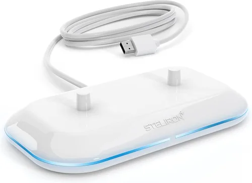 Vista 2 de Galvanox Cargador de cepillo de dientes dual para cepillos de dientes eléctricos Philips Sonicare - Repuesto para HX6100 funciona con limpieza