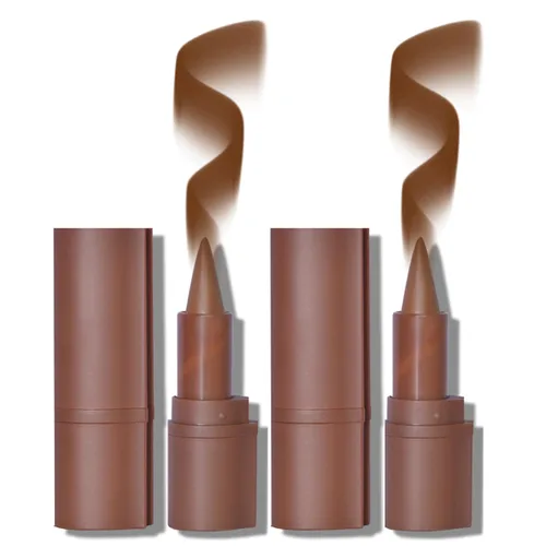 Vista 82 de BAISEN DIARY 2 en 1 doble punta mate delineador de labios y brillo de labios, lápiz combinado de labios marrón nude degradado, delineador de labios
