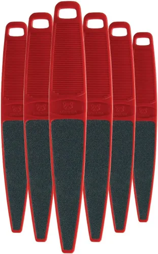 Vista 8 de ForPro Professional Collection Red Panda Lima de pie, grano 60/100, lima de pedicura de doble cara para pies y talones, 10.5 pulgadas de largo