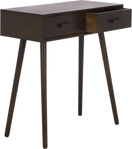 Vista 12 de Safavieh Home Dean Mid-Century Modern - Consola negra de 2 cajones