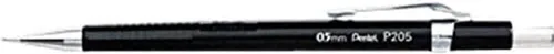 Vista 4 de Pentel Sharp Lápiz mecánico de 0.5 mm, paquete de 5 lápices mecánicos negros