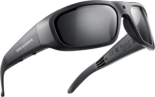 Vista 9 de OHO Ultra-Thin Lightweight Sports Camera Sunglasses, 24MP Camera, 1080P Video, Water Resistant UV400 Lens